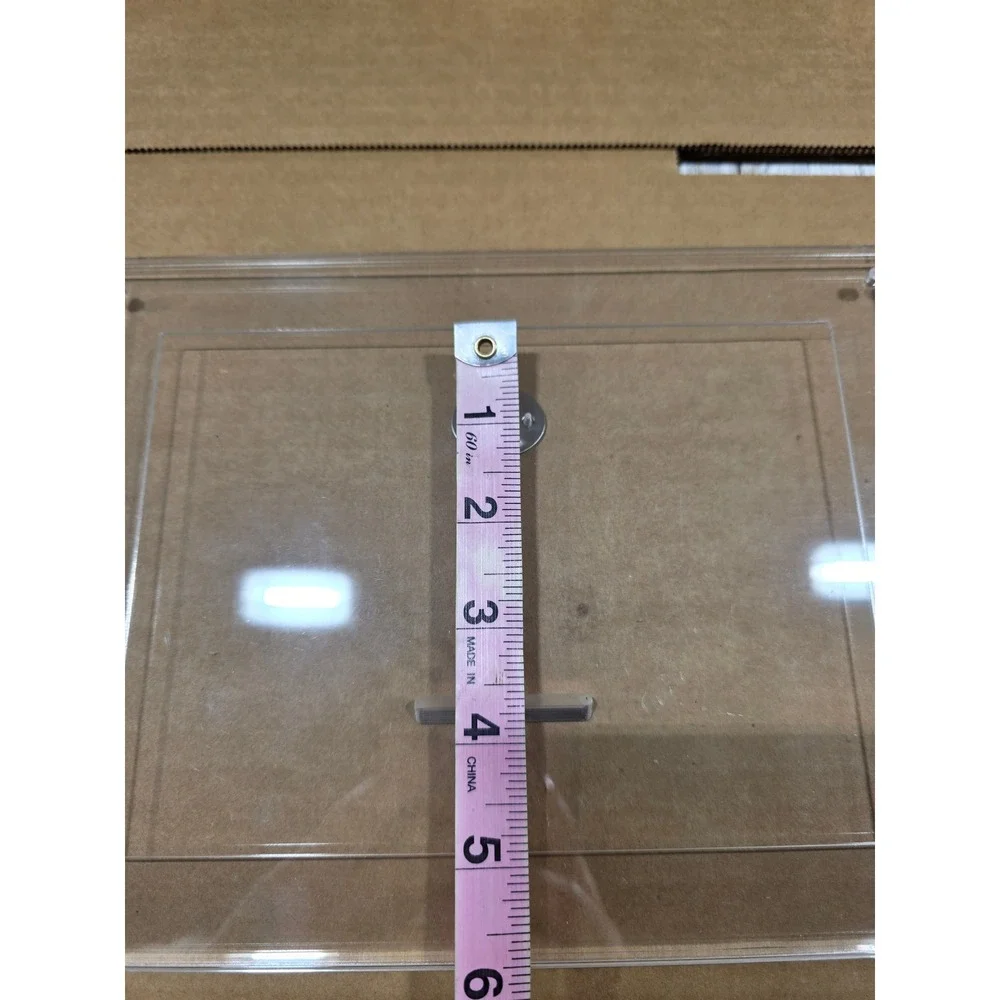 4- Clear Acrylic Magnetic Picture Frames Photo for 5x7 pics, Documents, Memories